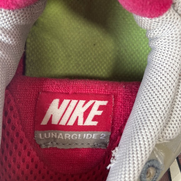 Nike lunar glide 2 gray and pink womens 6.5 tennis shoes sneakers - Picture 4 of 11